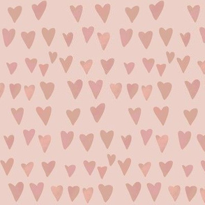 love hearts, valentine day - dusty pink