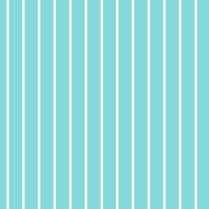 Aqua Sky Pin Stripe Pattern Vertical in Black