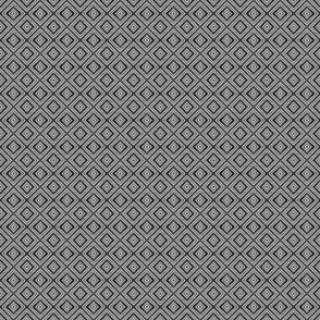 Small scale. Watercolor geometric black rhombus seamless pattern