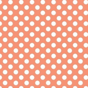 Polka dot  - peach