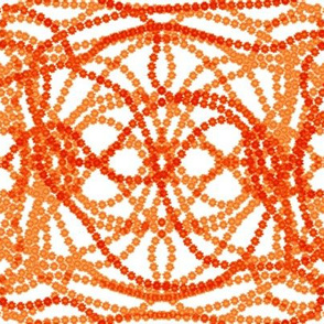 Orange Flowers & Beads