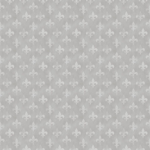 French Fleur-De-Lys Grey (Small)