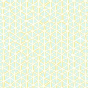 Irregular Triangles - Yellow and Aqua - © Autumn Musick 2021