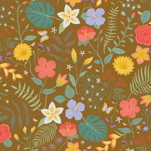 Hawaii Floral Ochre