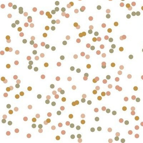 Confetti dots - olive blush mustard 