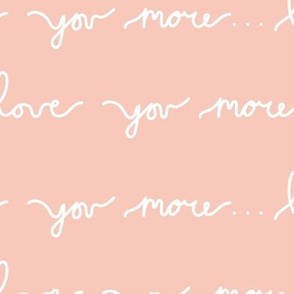 BKRD Love You More 10x10 pink