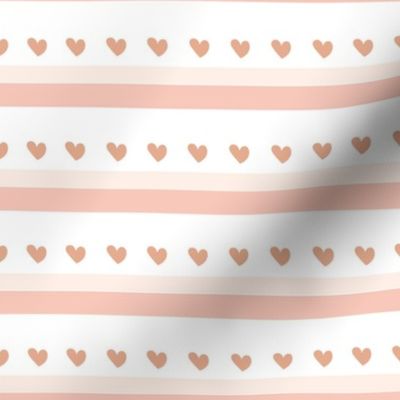 BKRD Neapolitan Wide Stripes and Hearts 8x8