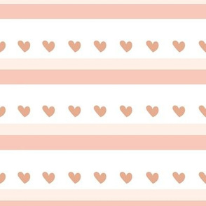 BKRD Neapolitan Wide Stripes and Hearts 10x10