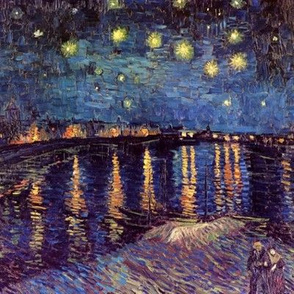 Starry Night Over the Rhone, Van  Gogh