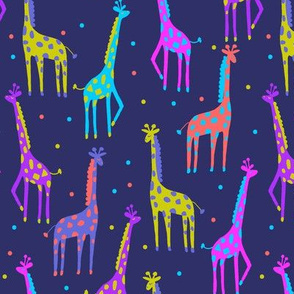 Neon Giraffes