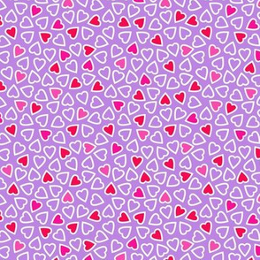 Open Hearts 2 Pink And Purple Small