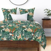 Tropical Cats Light Large- Cat in Hawaiian Garden- Aloha Hawaii- Large Scale- Home Decor