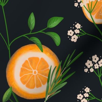 Elderflowers & Oranges - black