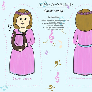 Sew-a-Saint: Saint Cecilia