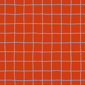 Grid on Red