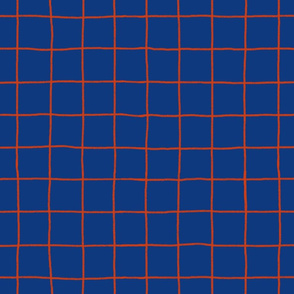 Grid on Dark Blue