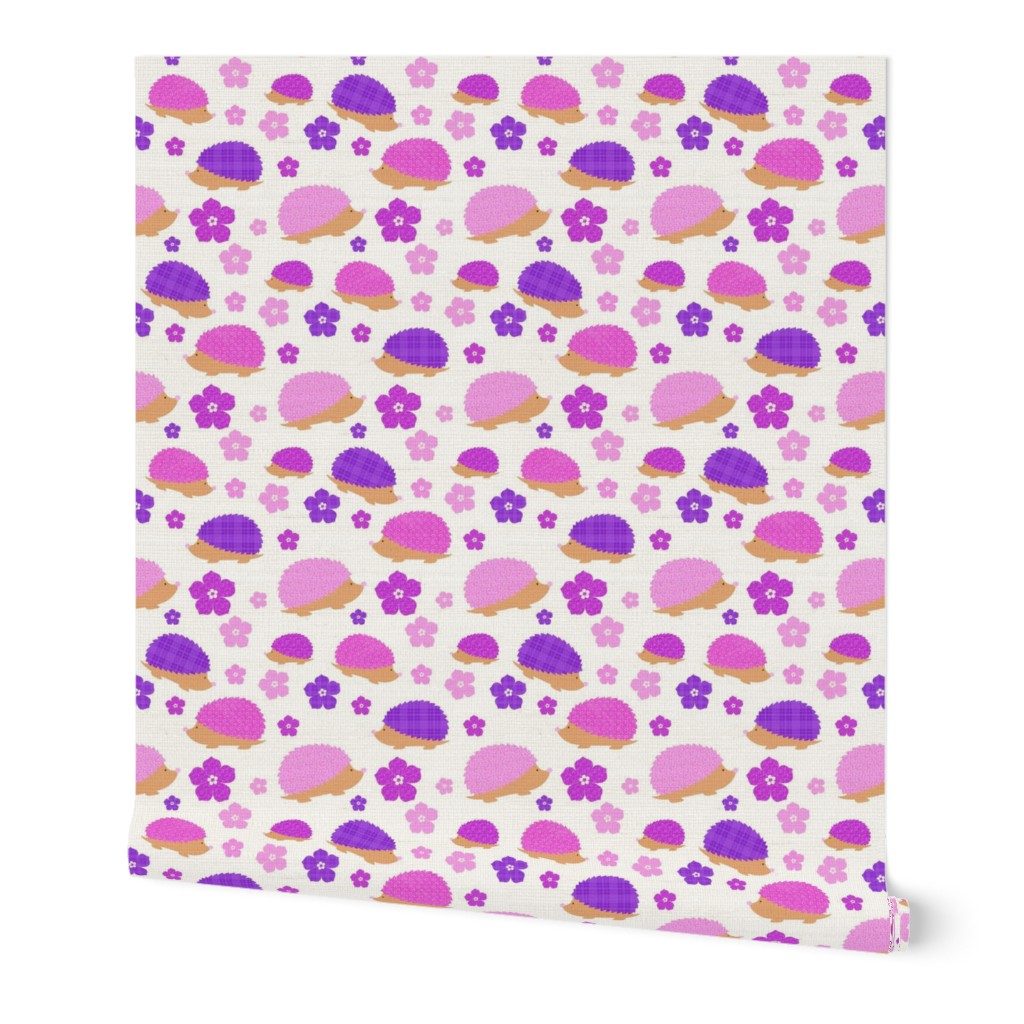 Bigger Scale Girly Pink and Purple Hedgehogs