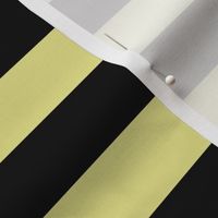 Large Yellow Pear Awning Stripe Pattern Horizontal in Black