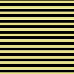 Yellow Pear Bengal Stripe Pattern Horizontal in Black