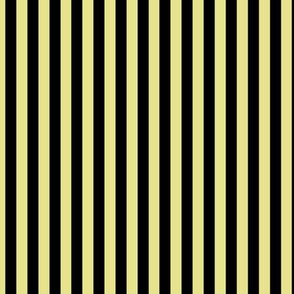 Yellow Pear Bengal Stripe Pattern Vertical in Black