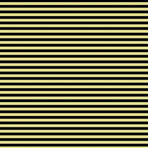 Small Yellow Pear Bengal Stripe Pattern Horizontal in Black
