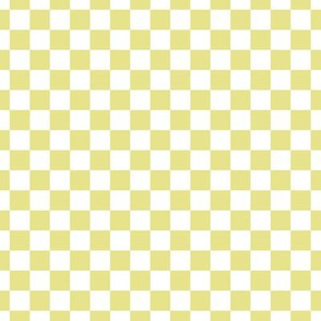 Checker Pattern - Yellow Pear and White