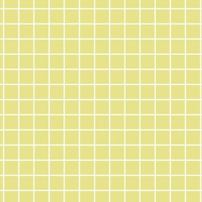 Grid Pattern - Yellow Pear and White
