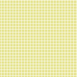 Small Grid Pattern - Yellow Pear and White