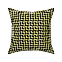 Houndstooth Pattern - Yellow Pear and Black