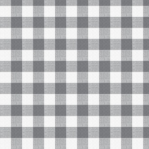 grey and white woven check