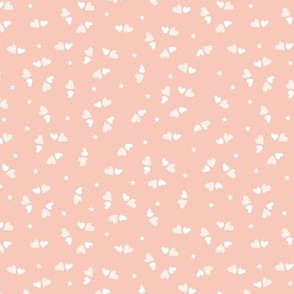 BKRD Neapolitan Mini Scattered Hearts 6x6 pink