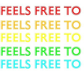 feels free to be me rainbow