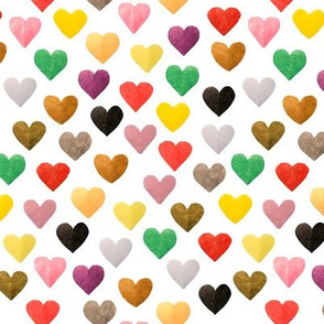 Paper Love Hearts - Clear background