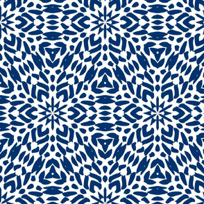 Blue abstract geometric design 2