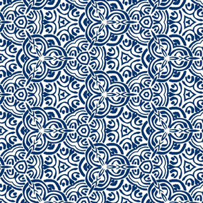 Blue abstract geometric design 10