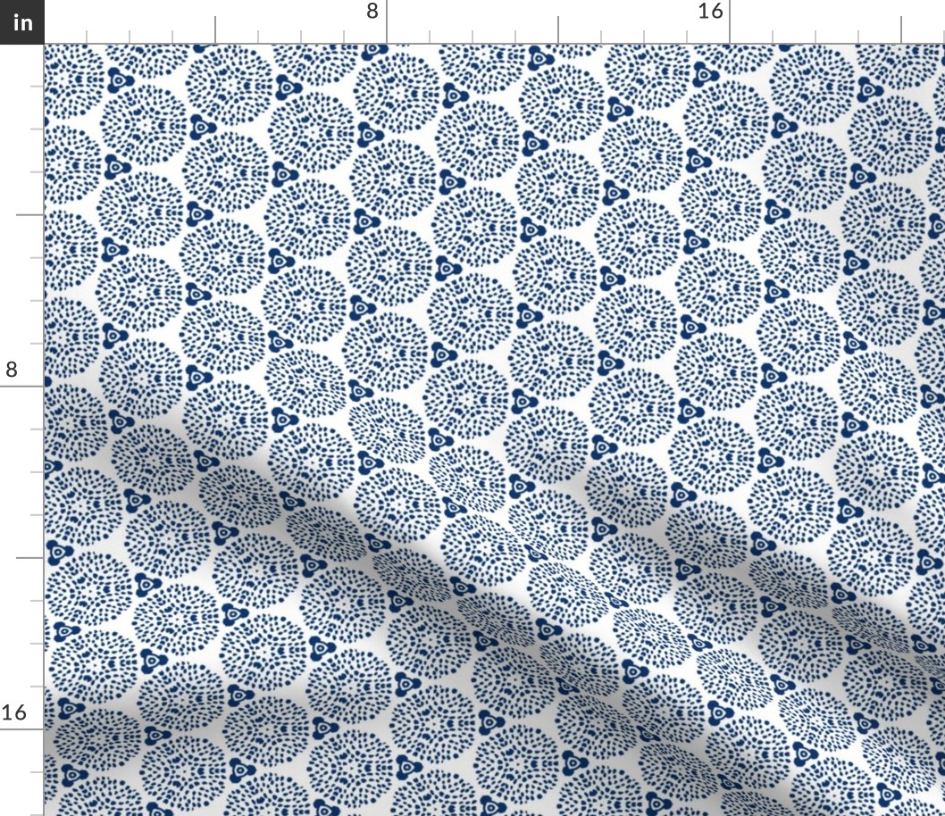 Blue abstract geometric design 12