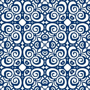 Blue abstract geometric design 13