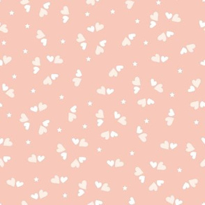 BKRD Neapolitan Mini Scattered Hearts 8x8 pink