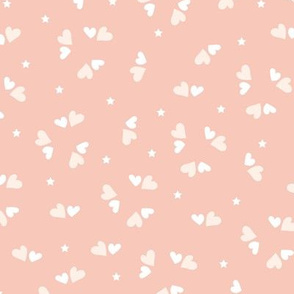 BKRD Neapolitan Mini Scattered Hearts 10x10 pink