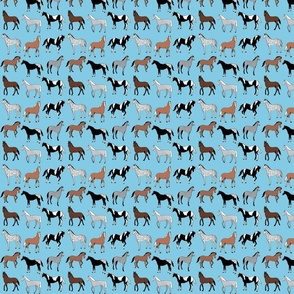 Happy horses blue 4x4