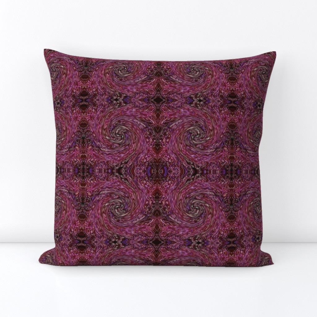 Oriental swirl - fuchsia check