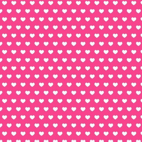 small hearts on hot pink C21