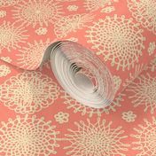 Not-your-granny’s Doilies -Coral