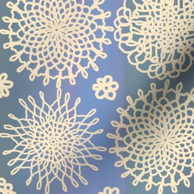 Not-your-granny’s Doilies -Blue