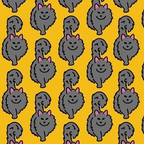 Cats_ Grey - Fabulously Floofy - YELLOW