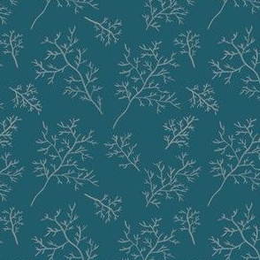 branches teal grey