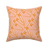 Safety pin craft pattern - pink 