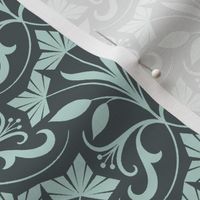 Abstract floral, green (small)