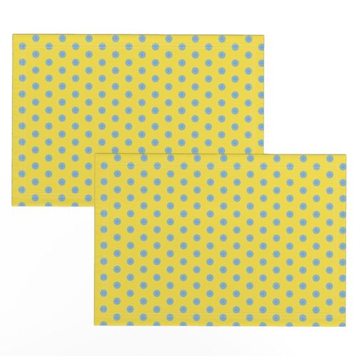 Blue Squiggle Spots on Illuminating Yellow