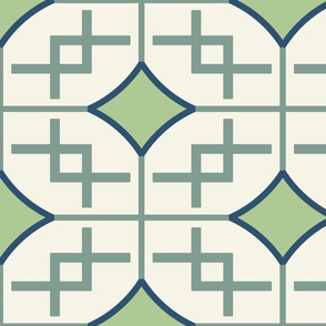 Chinoiserie Trellis Green